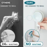 TAILI Shower Shelf Suction Cup No-drill Bathroom Corner Shelf Storage Basket for Shampoo Makeup Organizer Bathroom Accessories - Image 4