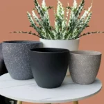 Frosted Imitation Stone Bonsai Flowerpot Balcony Plant Pot Home Decor Supplies Large-capacity Plant Growth And Cultivation Pot