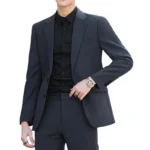 Blazer's New Men's Fashion Outdoor Travel Youth Wedding Campus Slimming Casual Korean-style Cool and Stylish Formal Wear Blazer - Image 2