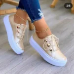 Women Casual Sneakers Woman Fashion Spring Leather PU Sneakers Female Platform Vulcanize Shoes Zapatillas De Mujer - Image 7