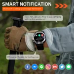 EIGIIS KE3 2025 New Bluetooth Call smartwatch for men Full Touch Screen With Health Monitor heart rate Flashlight Smart watch