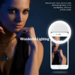 Mini Selfie Ring Light for Mobile Phone LED Lamp USB Charge Portable for Video Photograph Selfie Light for Live Makeup - Image 5