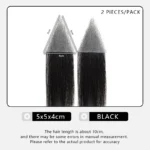 Forehead Patch 100% Human Hair Hairpiece Sideburns Toupee Invisible Seamless Ultra Thin Skin PU Men's Hairline Sideburn Patch - Image 11