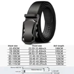 Men Belts Automatic Buckle Belt Genune Leather High Quality Belts For Men Leather Strap Casual  Buises  for Jeans - Image 9