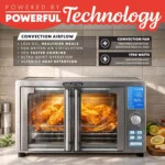 6-Slice Air Fryer Toaster Oven with 14 Presets, LED Display & French Door - Stainless Steel Countertop Appliance - Image 3
