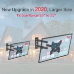 26-55' Adjustable Wall Mount Bracket Rotatable TV Stand TMX200 with Spirit Level - Image 2