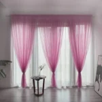 100x200cm 1PC Solid Color Sheer Curtain For Living Room Window String Curtains Bedroom Drape Panel Tulle Treatments