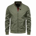 AIOPESON Solid Color Baseball Jacket Men Casual Stand Collar Bomber Mens Jackets Autumn High Quality Slim Fit Jackets for Men - Image 9