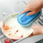 Sponge Cleaning Brush With Handle Bathtub Tile Scrub Brush Kitchen Bathroom Cleaning Sponge Brush Household Cleaning Supplies - Image 2