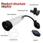 Effective Penis Pump Enlargement Vacuum Dick Extender Men Sex Toy.