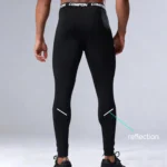 Men’s Compression Leggings High Elastic Quick Dry Breathable Sports Base Layer for Gym Running Basketball Workout