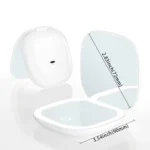 Mini Compact Foldable Pocket Hand Led Makeup Mirror With Led Light 5x/10x Magnification Rechargeable And Small