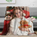 1 Custom Christmas Couple Photo Flannel Blanket – High-Definition Print That Doesn’T Fade, Soft and Skin-Friendly, Machine Washable, Suitable for Bedroom Beds, Watching Shows on the Sofa, Christmas Camping Warmth – 100% Premium Polyester – Perfect as a Romantic Christmas Gift for Boyfriend or Girlfr