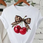 Women T-Shirt Short Sleeve Crew Neck Casual