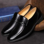 Leather Men Formal Shoes Luxury Brand 2023 Men's Loafers Dress Moccasins Breathable Slip on Black Driving Shoes Plus Size 38-44 - Image 7