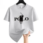 Men’s Summer Fashion Brand Clothing  Casual Business Shorts  Loose Sleeve Versatile Round Neck T-Shirt  Breathable T-Shirt