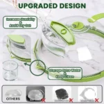 10-Inch Microwave Splatter Cover Clear Plastic Heat Resistant Microwave Oven Dish Plate Cover with Handle and Water Steamer