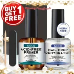 NOCIS 15Ml/Professional Nail Prep Set/Dehydrator & Acid-Free Primer for Acrylic & Gel Polish/Durable, Chip-Resistant Manicure