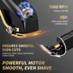 Professional Cordless Hair Clippers for Men, Rechargeable Grooming Kit with Barber Tools, Ideal Gift Set