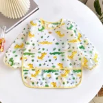 Baby Bibs Cute Colorful Cartoon Waterproof Bib Infant Eating Children Drawing Long Sleeve Apron Self Feeding Baby 0-3 Years - Image 11