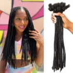 Human Hair Dreadlocks Loc Extensions Kinky Straight Wholesale Crochet Braids  Remy Hair Extensions 10 20 40 60 Strands - Image 2