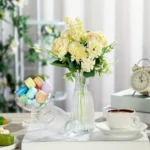 Plastic stripes vases transparent diy florals arranging crafts holiday home decor suitable for table decor Flower bottle