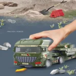 1pcs Scale-carrier container engineering set vehicle excavator transport truck model inertial car education toys gift for childr - Image 3