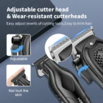 hiena Finish Machine Electric Professional Electric Hair Clippers Beard Clipper Rechargeable Men’s Shaver Hair Trimmer Kit