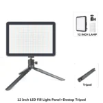 8/12 Inch LED Photography Video Panel Light Photo Studio Lighting Kit For Shoot Live Streaming Youbube With Tripod Stand - Image 10