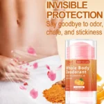 Full Body Deodorant Stick, 45g - Aluminum-Free, Long-Lasting Freshness, Mild Moisturizing with Orange Extract, Suitable for Men and Women, Portable, Suitable for Daily Use and Travel - Image 5