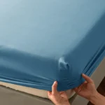 High Quality Fitted Sheet – Microfiber Soft Touch, Deep Pocket 25cm, Wrinkle Free Anti-Slip, Solid Color Twin/Full/Queen/King