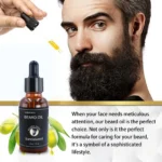 YURHERSU30ml new facial hair and beard growth oil is suitable for men's thick, soft, smooth, nutritious beard oil beard care - Image 5