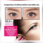 Gemo Silk Fiber Eyelash Gel Double Tube Set - 24H Waterproof Smudge-proof Thick Volumizing Lengthening No Clumping Mascara - Image 5