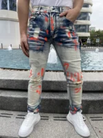 Men's Y2K-Style Denim Pants - Image 3