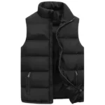 Mens Vest Jacket Warm Sleeveless Jackets Winter Waterproof Zipper - Image 7