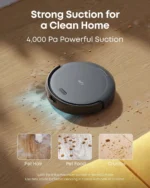 Refurbished eufy C10 Robot Vacuum Self Emptying, 8 Weeks Hands Free, Advanced Smart Mapping(3-Month Warranty))