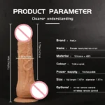 Remote Control Telescopic Rotation Realistic Dildo Vibrator Adult Sex Toys for Woman - Image 6