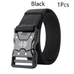 Best Men's Belts Tactical Black Waist Woven Durable Automatic Buckle Belt for Man Army Outdoor Hunting Golf Nylon Belt Trouser - Image 12