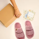 Pallene Furry Cozy Women's Home Slippers Slip On Slides Open Toe Rubber Insole House Slides Fuzzy Warm Bedroom - Image 5
