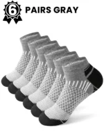 12Pairs High Qualit Athletic Socks Men's Ankle Socks Running Cyclling Waist Honeycomb Design And Firm Sports Leisure Socks Gifts - Image 20