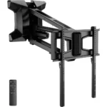 Electric TV Wall Mount with Remote Control, 77 lbs Capacity, Height & Swivel Adjustment, VESA 600x400