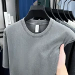 American Style Retro Heavyweight Solid Color Short Sleeved T-shirt Men Women Summer Street Trendy Washed Old Oversized Clothes - Image 10