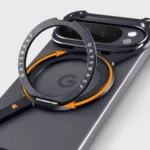 Oatsbasf Metal Magnetic Phone Case for Google Pixel 10 Pro/10 Pro XL with 360°Rotatable Stand Frameless Wireless Charging Cover