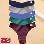 5PCS/Set Cotton Lingerie Panties Sexy Underwear Women Briefs Tangas Female Underpants Pantys Thong Panties Bikini Solid 13 Color - Image 18