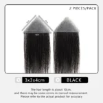 Forehead Patch 100% Human Hair Hairpiece Sideburns Toupee Invisible Seamless Ultra Thin Skin PU Men's Hairline Sideburn Patch - Image 16