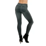 High Waist Ultra Stretch Denim Leggings for Women Slim Fit Lifted Buttocks Tight Pants Comfortable Stretchy Leggings - Image 6