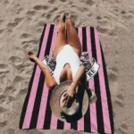 J-Juicy Logo C-CoutureS-S Beach Towel Colorful Bath Towels For Girl Microfiber Quick Dry Custom Sand Free Beach Yoga Gym Pool - Image 4