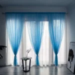 100x200cm 1PC Solid Color Sheer Curtain For Living Room Window String Curtains Bedroom Drape Panel Tulle Treatments
