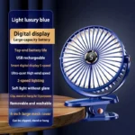 Xiaomi 8000mAh Clip-on Fan 5 Speed Quiet Rechargeable Desktop Portable Air Circulator Wireless Fan With LED Light For Camping - Image 6