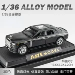 1:36 Rolls Royce Phantom sedan High Simulation Diecast Metal Alloy Model car Sound Light Pull Back Collection Kids Toy Gifts - Image 7